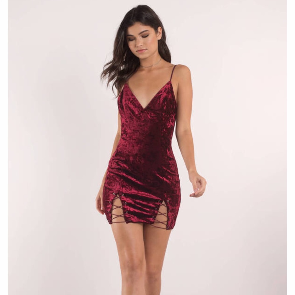 Velvet Wine Dress